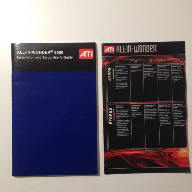 ATI Radeon 9600 All-in-Wonder installation and user guide - ENGLISH - CANADA