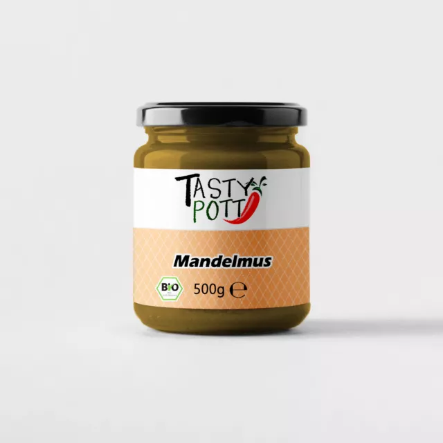 37,78 €/kg Tasty Pott mandorla biologica 500 g vetro spalmato di noci crema mandorle vegane