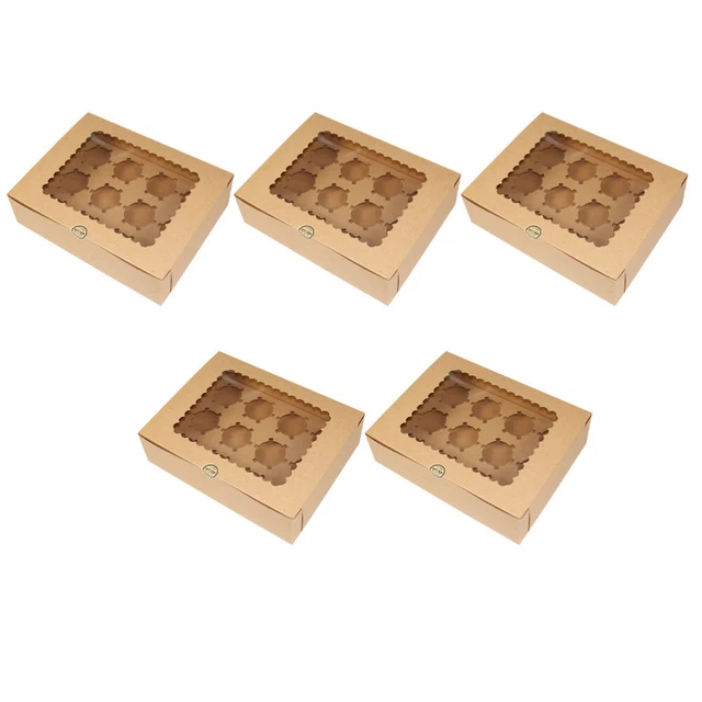 Caja de pasteles de papel recipiente para galletas para regalar taza de cartón dulces caja