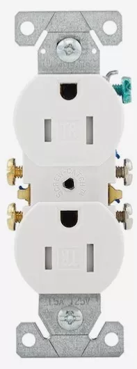 Eaton NSB TR270W-10-LW Outlets Duplex Receptacle 2P 15A 125V White 3Wire 10BOX