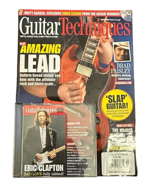 GUITAR TECHNIQUES MAGAZINE W/ CD AMAZING LEAD FRONT COVER October 2007 Issue