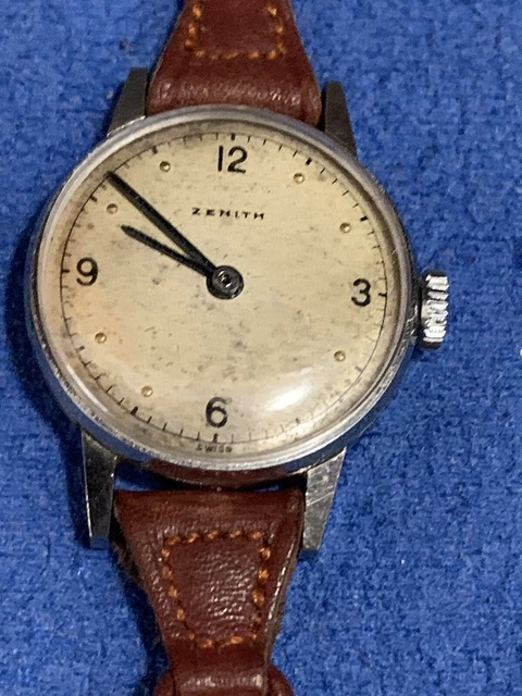 Montre Zenith Vintage Pour Homme – Cadran Ivoire & Mouvement Suisse
