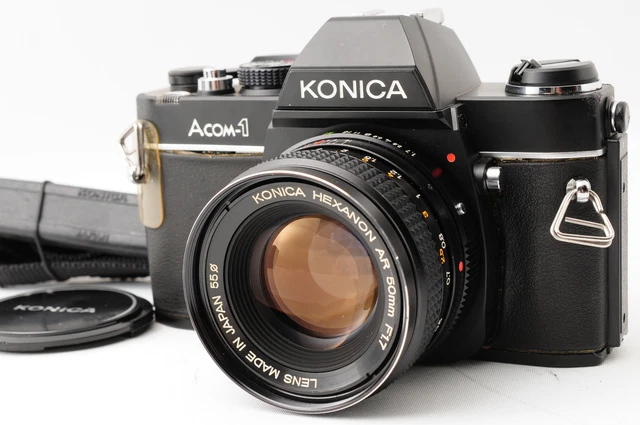 [Near MINT] Konica Acom-1 35mm Film SLR w/Hexanon AR 50mm f/1.7 Lens from JAPAN