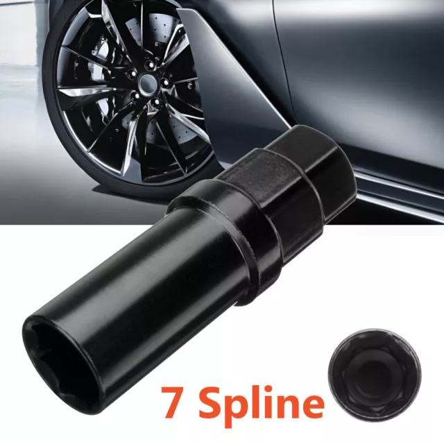 7 Spline Drive Tuner Lug Socket Wheel Nut Tuner Locking Key Removal Tool ！