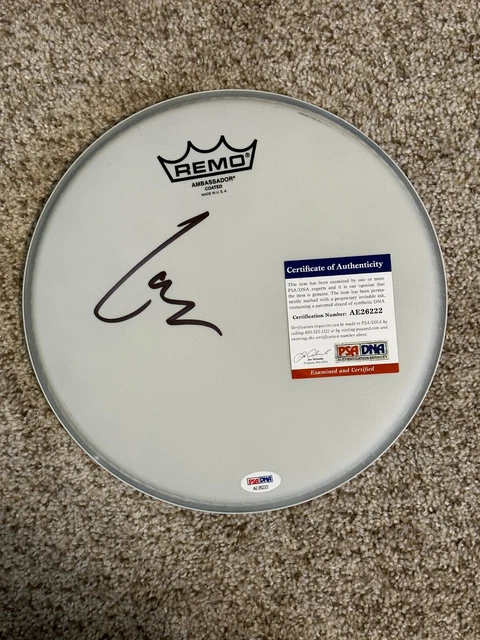 Lars Ulrich Metallica Autographed Drum head w COA Lars Ulrich Metallica Autographed Drum head w COA