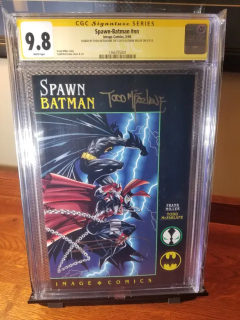 Spawn Batman CGC 9.8 Signed Miller Todd McFarlane Full SS x2 Image DC 1994 1 DK