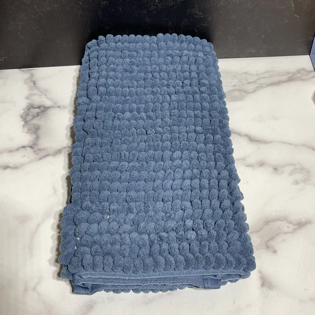 AMAZONBASICS CHENILLE LOOP Bath Mat 17”x24” Blue £8.13 PicClick UK