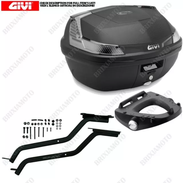 Porte-Bagages Plaque Et Coffre GIVI B47NT 47L pour Honda CB 500 X (13>17)