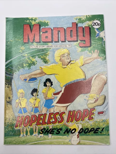 MANDY Picture Story Library For Girls - No 75 - 1984 Vintage Comic / Magazine