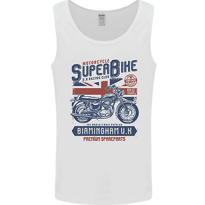 MOTO Superbike Birmingham Regno Unito Da Motociclista Da Uomo Canotta Tank Top