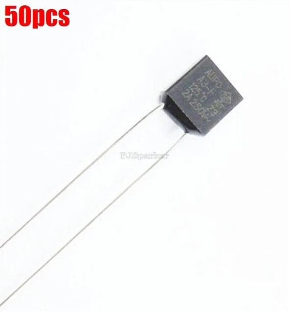 50Pcs Aupo Thermal Fuse Cutoff Tf 125C 250V 2A A3-F Ic New OS #A6-9