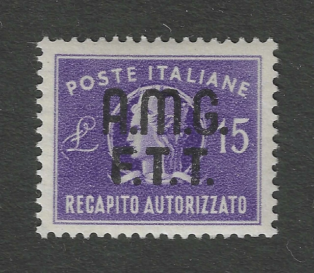 Italy Trieste Zone A Scott # EY3 VF NH OG BOB Stamp