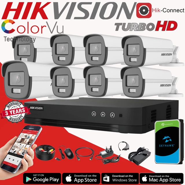HIKVISION CCTV HD 5MP NIGHT VISION COLORFUL OUTDOOR DVR HOME SECURITY
