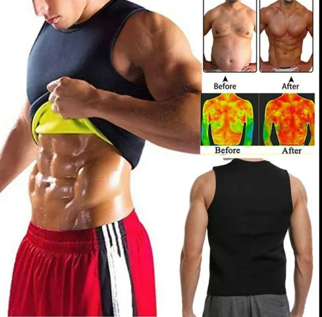 Neopreno Chaleco hombre Cami Waist Trainer Vest Gym Sauna Hot Sweat Body Shaper