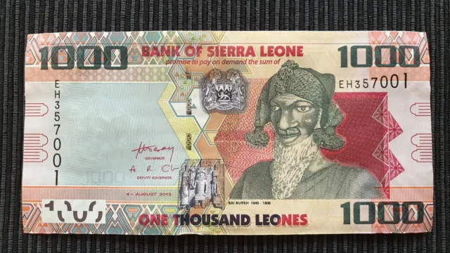 SIERRA LEONE 1000 Leones 2013 P30b UNC Banknote