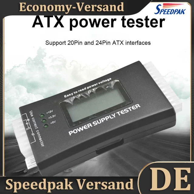 Computer Misurazione Alimentazione 20/24 Pin Display LCD Multifunzione per ATX BTX ITX TFX