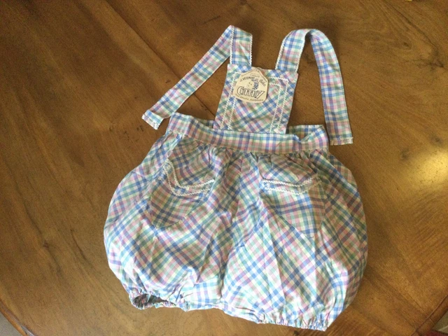 Barboteuse Ancienne Pour Enfant – Avec étiquette – Vêtement Vintage Bébé