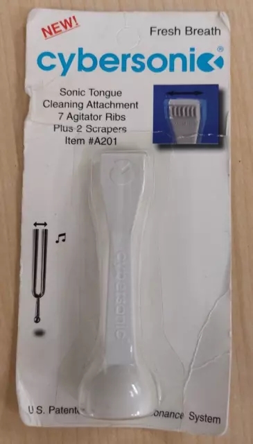 Nuevo en paquete limpieza de lengua sónica cibernética #A201 accesorio