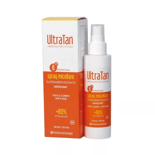 FARMADERBE Ultra Tan Spf6 - Super-tanning micellar spray for face and body 150ml