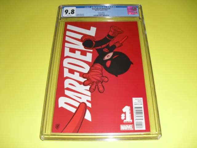 Daredevil Annual #1 CGC 9.8 Skottie Young variant w/ WHITE PAGES 2016! Marvel