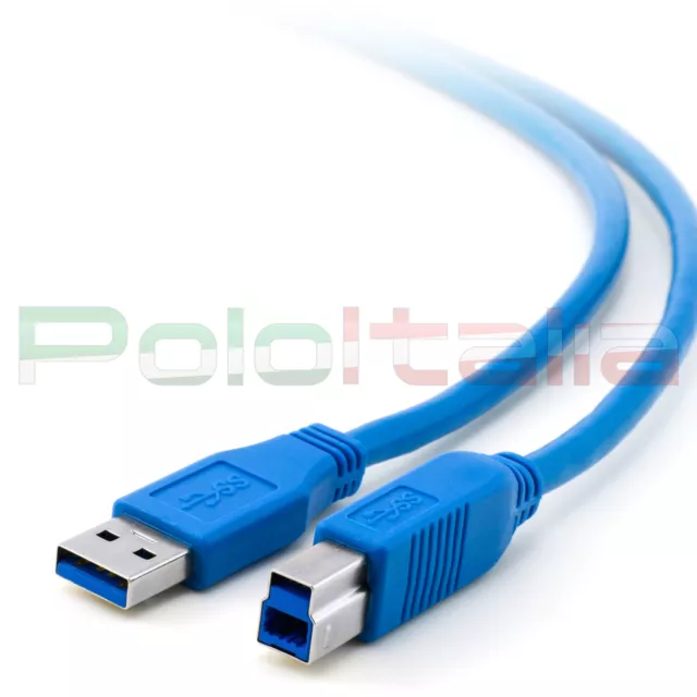 Cavo 5m USB 3.0 tipo A/B | prolunga dati cable extension hub hard disk stampante