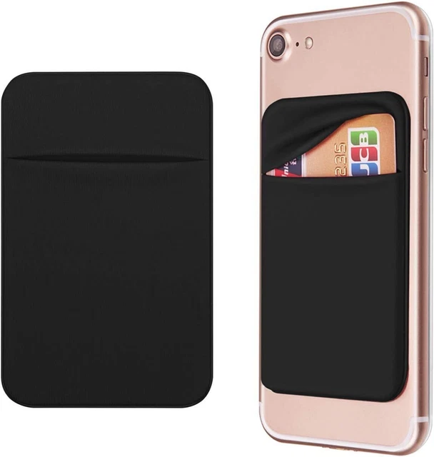 OBVIS Cell Phone Pocket RFID Card Holder, Self Adhesive, Stick On Wallet Sleeve