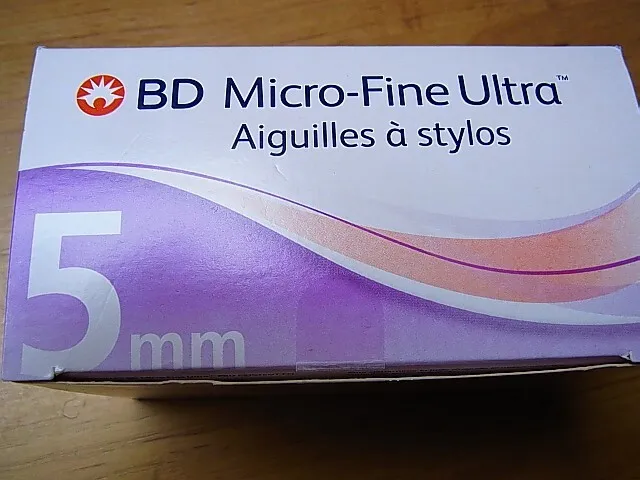 2  x  BD Ultra-Fine Pen-Nadeln 5 mm x 0,25 mm (31G), MHD 2026