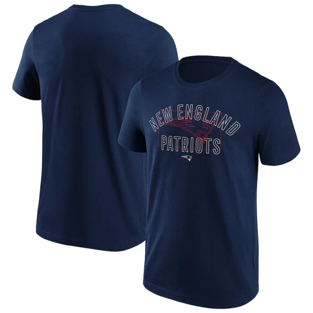 New England Patriots T-Shirt (Size 2XL) Men's Exoskeleton NFL Logo Top - New