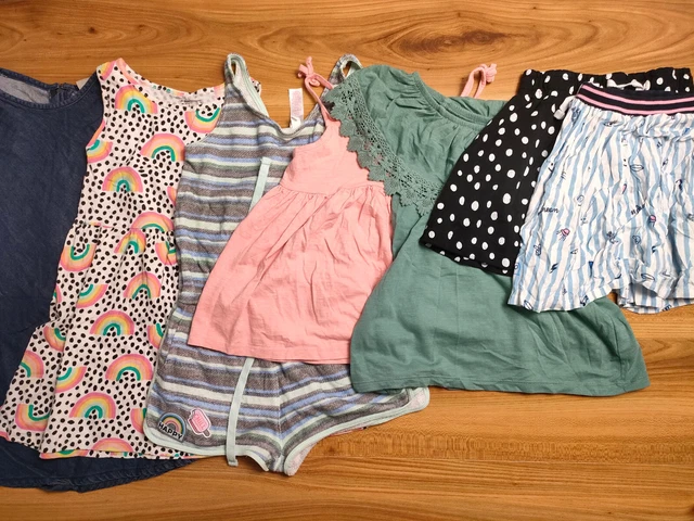 {G57} girls 6-7 years summer dress top skirt playsuit bundle NEXT F&F George