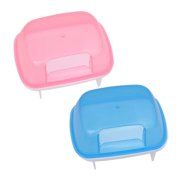 2 Pcs Chinchilla Poussière Maison De Bain Chinchilla Sable De Bain pour Hamsters