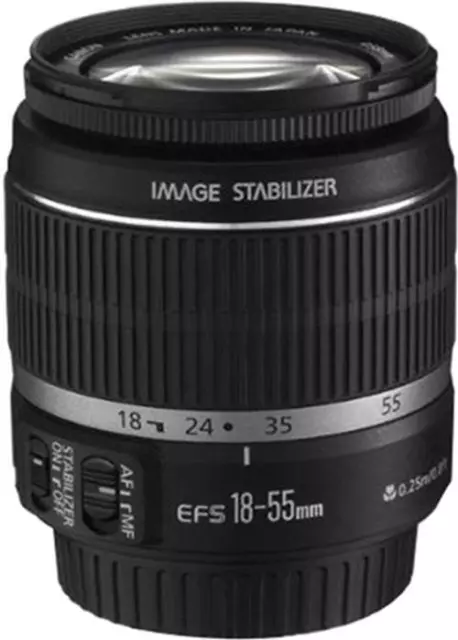 Canon EF-S 18-55mm f/3.5-5.6 IS STM Black Photography Lense Camera Lens