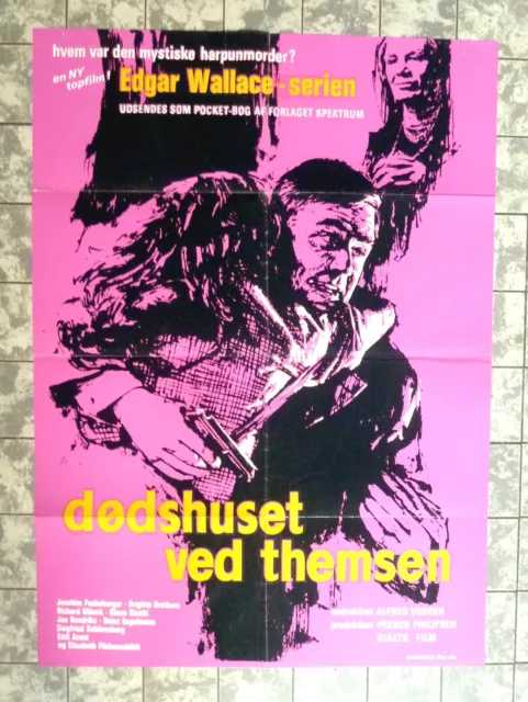 EDGAR WALLACE Gasthaus an der Themse A1-FILMPOSTER Dänisch Danish 1-Sheet DANSK