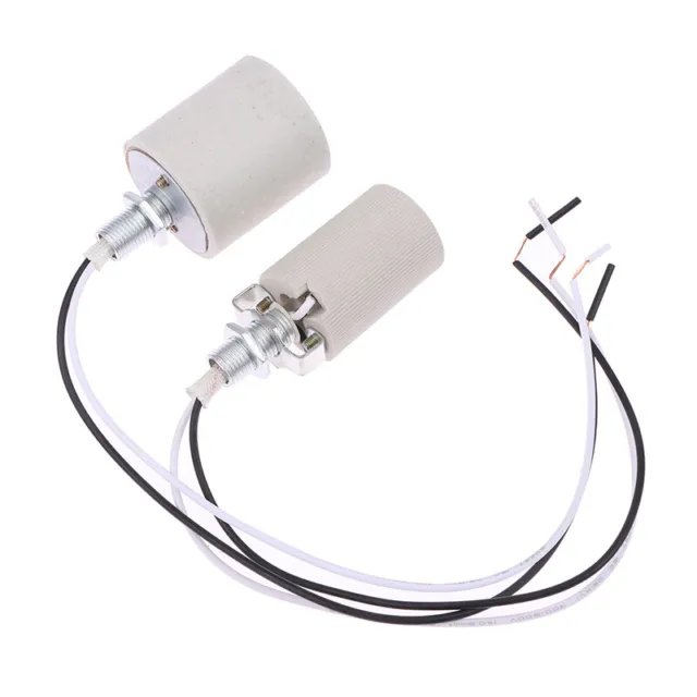 LED Light Ceramic Screw Adapter Home Use Socket Round For E14 E27 Bulb Base