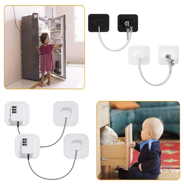 With Metal Key or Coded Lock Refrigerator Lock Digital Password Cabinet Locks