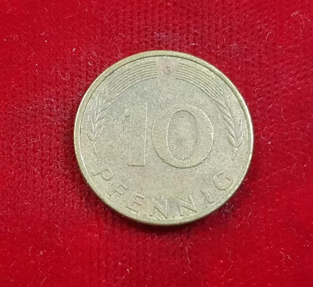 10 Deutsche Pfennig Bundesrepublik Deutschland 1978 G Münze Coin BRD