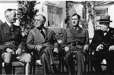 Les généraux de Gaulle et Dody en Italie en 1943 WW2 