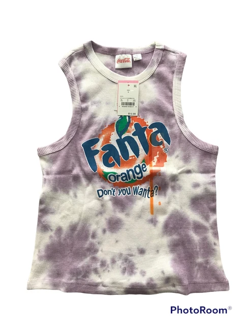 Coca Cola Novelty Tank Top Women’s Fanta Orange Novelty Tank Top Size Small