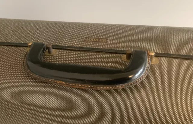schöner alter Reisekoffer, MÄDLER, 50er Jahre, Schloß/Schlüssel, Vintage, Design