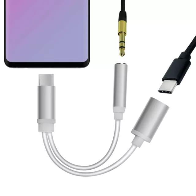 USB TYP C zu auf 3,5 mm AUX Adapter Klinke Musik Adapter Kopfhörer Handy Kabel