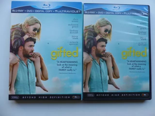 Blu ray  DVD Digital Copy UV  Gifted  MARC WEBB CHRIS EVANS MCKENNA GRACE