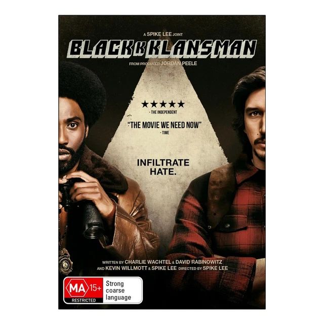 BLACK K KLANSMAN Movie DVD Region 4 AUS Free Postage Drama Crime