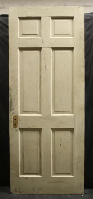 32"x84" Antique Vintage Old Interior Colonial Style SOLID Wood Wooden Door Panel