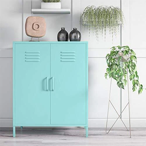 2 Door Metal Locker Storage Cabinet 2 Door Storage Mint