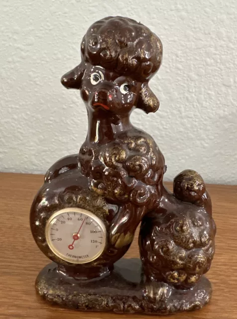 Vtg. Poodle Thermometer From Japan