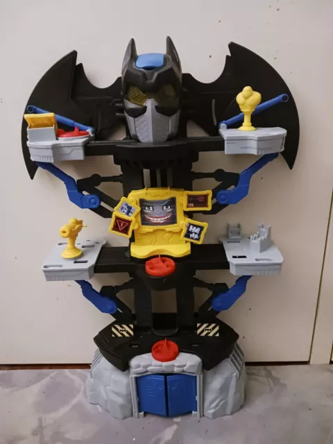 fisher-price imaginext transforming dc super friends batman batcave playset