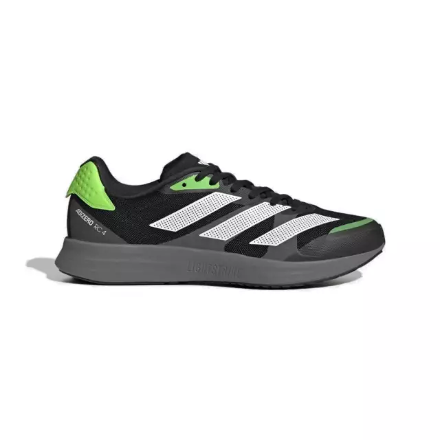 Adidas RC 4 Men's Running Shoes, Core Black/Cloud White/Solar Green