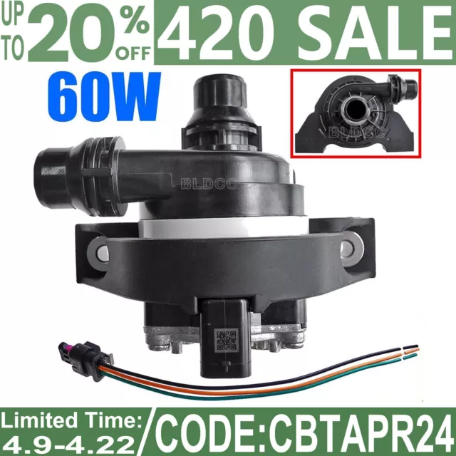 60W DC12V Brushless Engine Electric Auxiliary Water Pump PWM Speed Adjustable GT