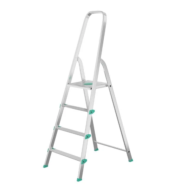 Scala LIBELLULA 4 Gradini In Alluminio E Piedini Antiscivolo EN131 MADE IN ITALY