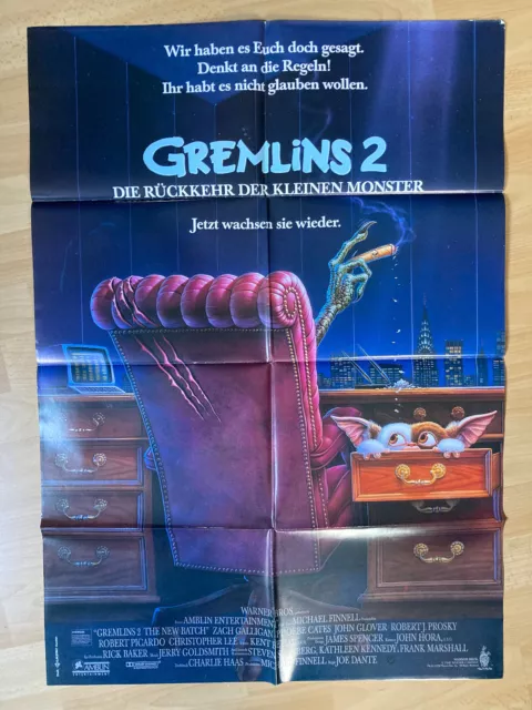 Filmposter * Kinoplakat * A1 * Gremlins 2 - Die Rückk. d. kleinen Monster * 1990