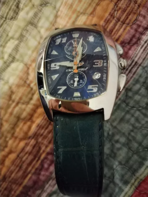 orologio uomo chronotech prisma cinturino blu